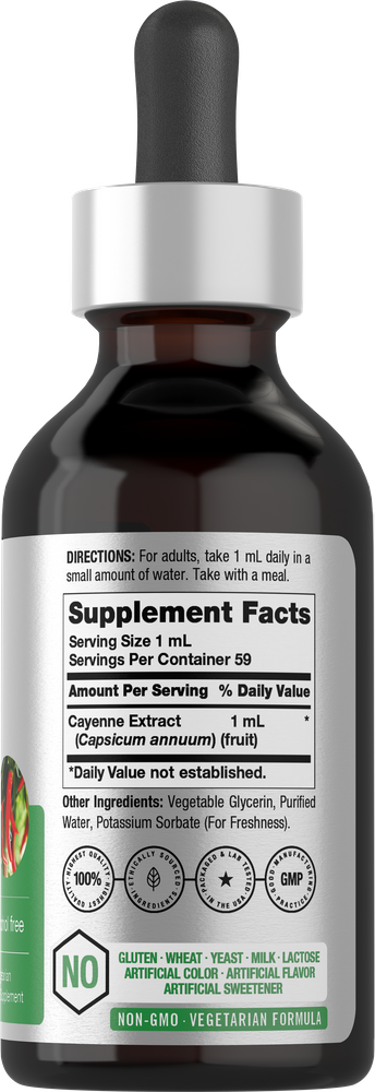 View 2 Supplement bottle with dropper labeled 'Supplement Facts' on a white background