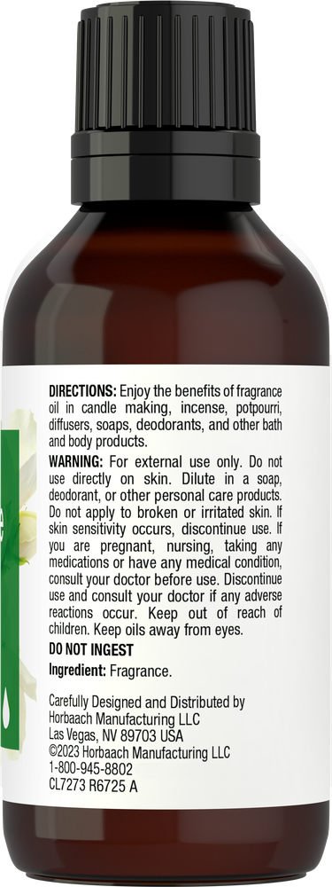 View 2 Brown bottle with black cap and white label on a white background