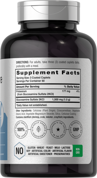 View 2 Glucosamine Sulfate 1500mg per serving | 240 Caplets