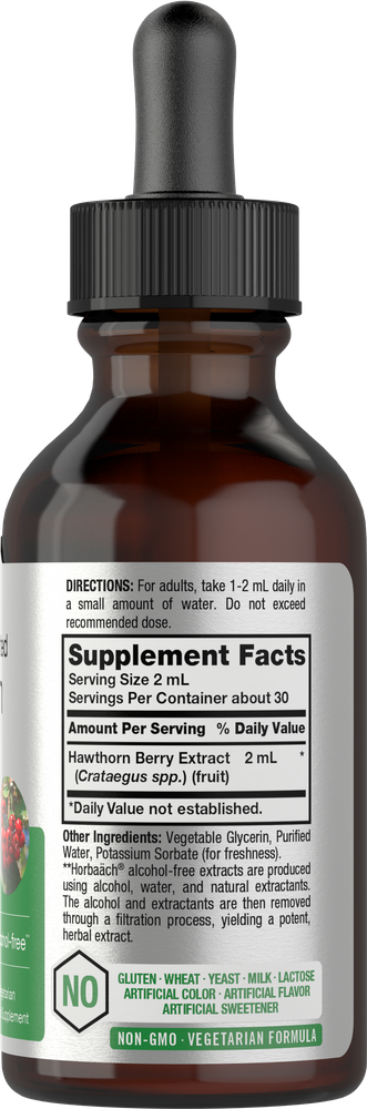 View 2 Bottle of dietary supplement with dropper cap and label.