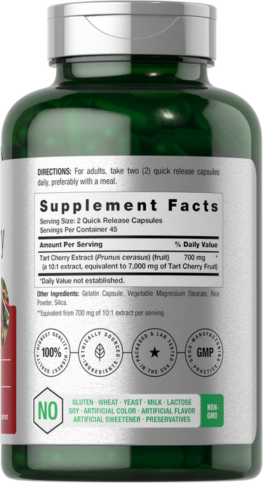 Supplement bottle with label showing 'Supplement Facts' on a green background