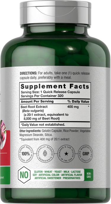 View 2 Supplement bottle with label showing directions and nutritional information.