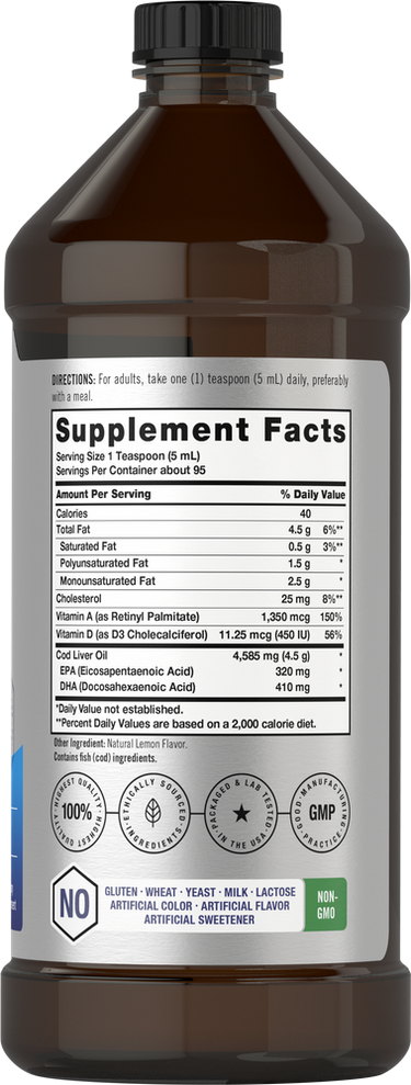 View 2 Cod Liver Oil | 32oz Liquid