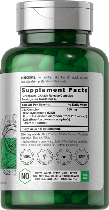 View 2 Complexe DIM 350mg par portion | 120 Capsules