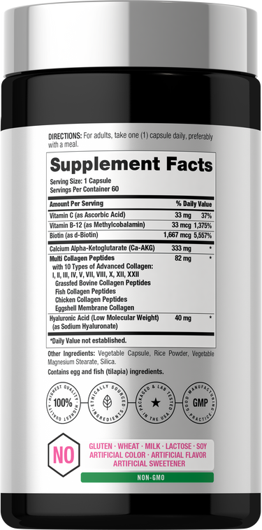 View 2 Biotin and Collagen Supplement | 60 Capsules