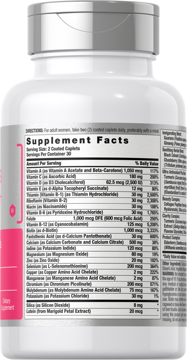 View 2 Supplement bottle with visible label and ingredients