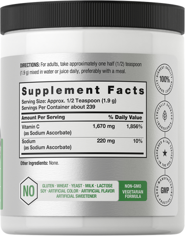 View 2 Supplement container with label showing 'Supplement Facts' and certification logos.