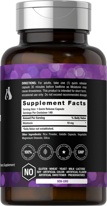 Melatonina 10mg | 140 Cápsulas