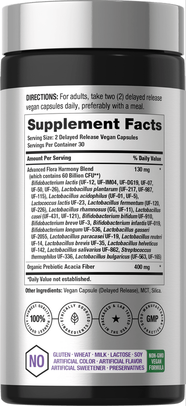 View 2 Probiotics 60 Billion CFU | 60 Capsules