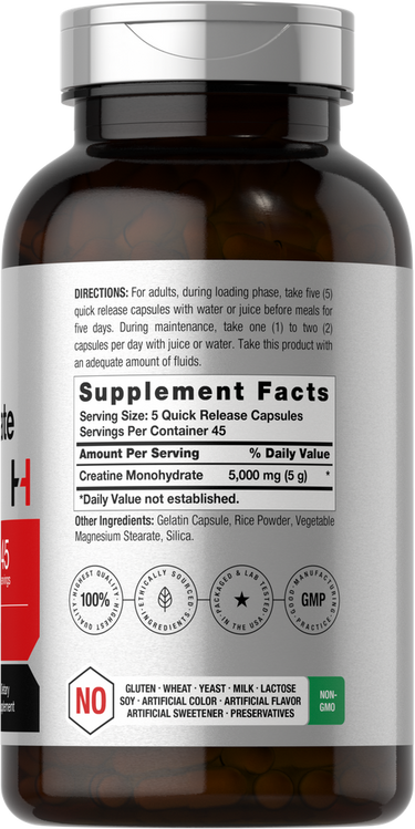 View 2 Creatine Monohydrate 5g per serving | 225 Capsules