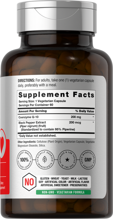 View 2 Supplement bottle with label showing details on a white background