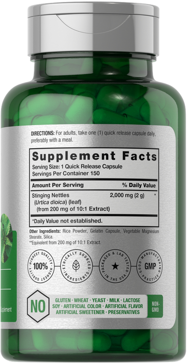 View 2 Stinging Nettle 2000mg | 150 Capsules