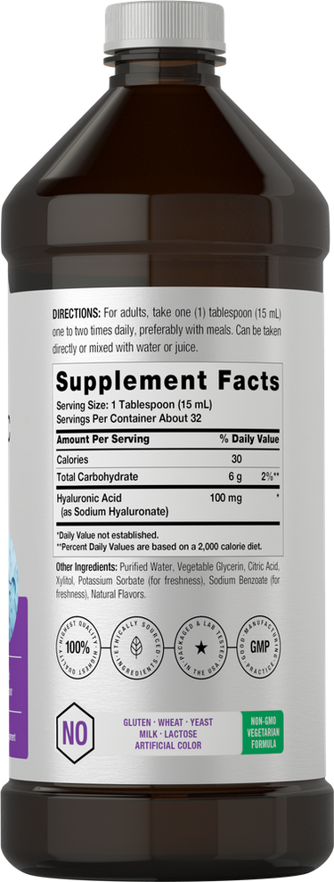 View 2 Supplement bottle with label showing supplement facts and directions.