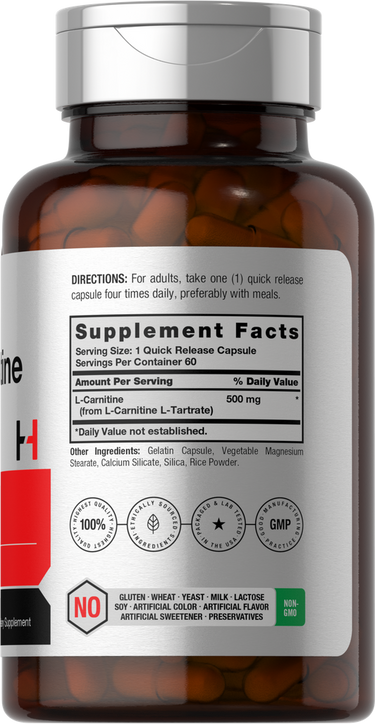 View 2 L-Carnitine 500mg | 60 Capsules