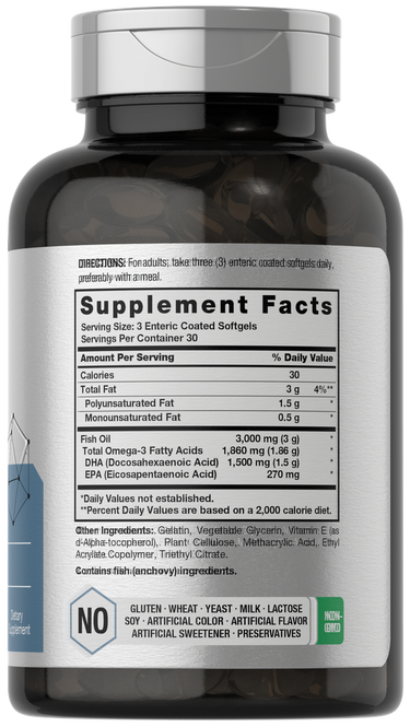 DHA 1500mg por porción | 90 Cápsulas Blandas