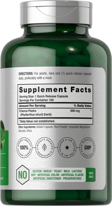 View 2 Chanca Piedra 500mg | 150 Cápsulas