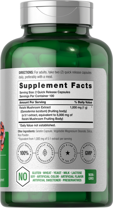 View 2 Green supplement bottle with label showing 'Supplement Facts' section.