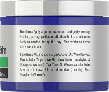 View 2 Container label with directions and ingredients on a white background