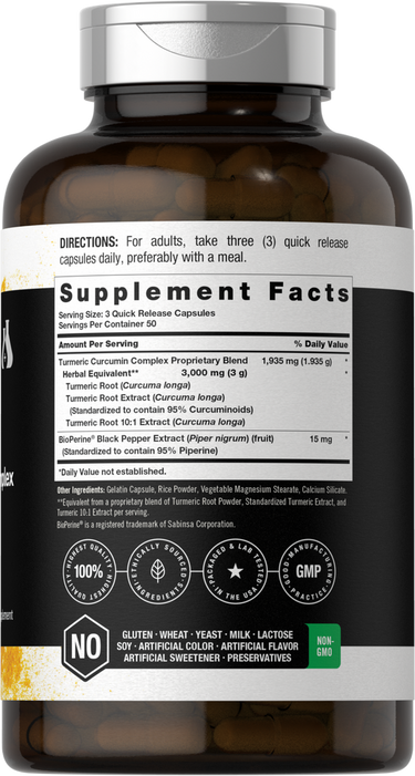 View 2 Turmeric Curcumin | 150 Capsules