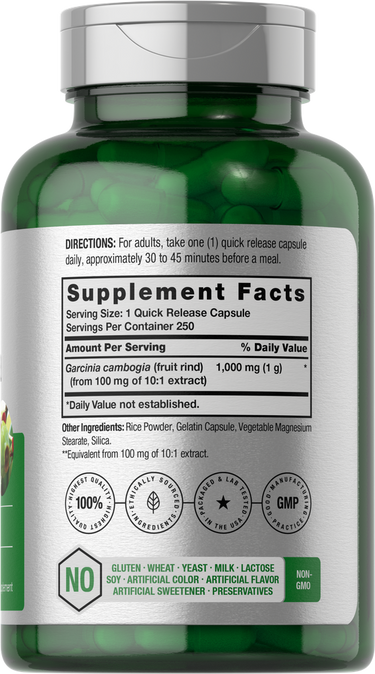 View 2 Garcinia Cambogia Pillen 1000mg | 250 Kapseln