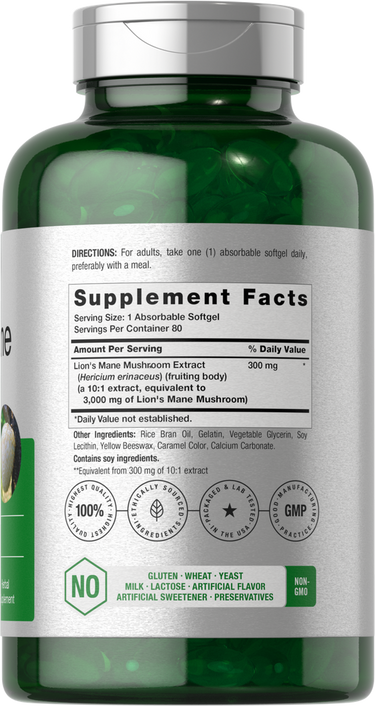 View 2 Lions Mane | 80 Softgels