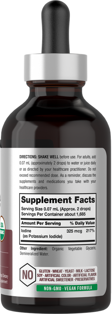 View 2 Supplement bottle with dropper labeled 'Supplement Facts' on a white background