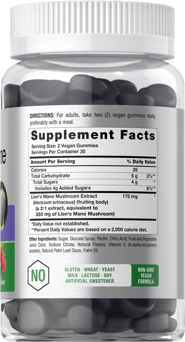 View 2 Supplement bottle with label showing vitamin details