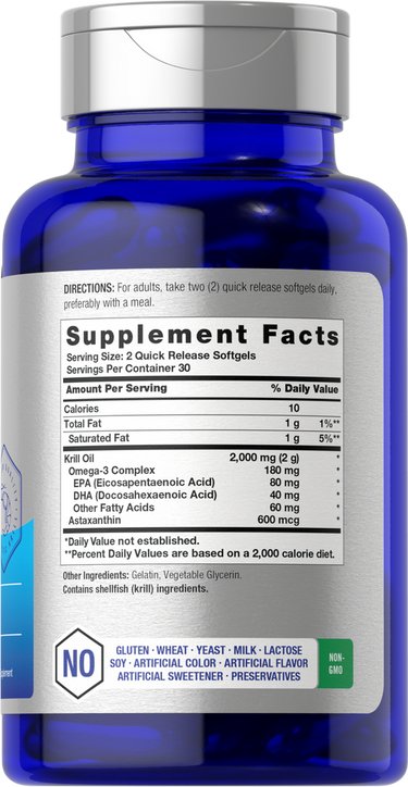 View 2 Supplement bottle with label showing 'Supplement Facts' on a blue background