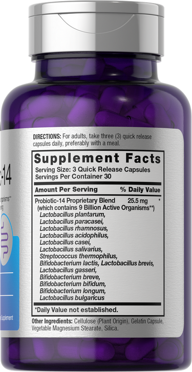 Probiotiques 9 Milliards d'UFC | 90 Capsules