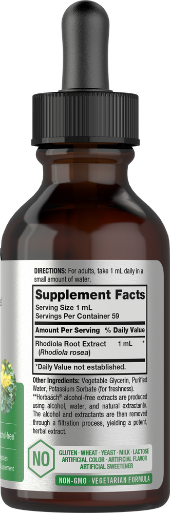 View 2 Supplement bottle with dropper labeled 'Supplement Facts' on a white background