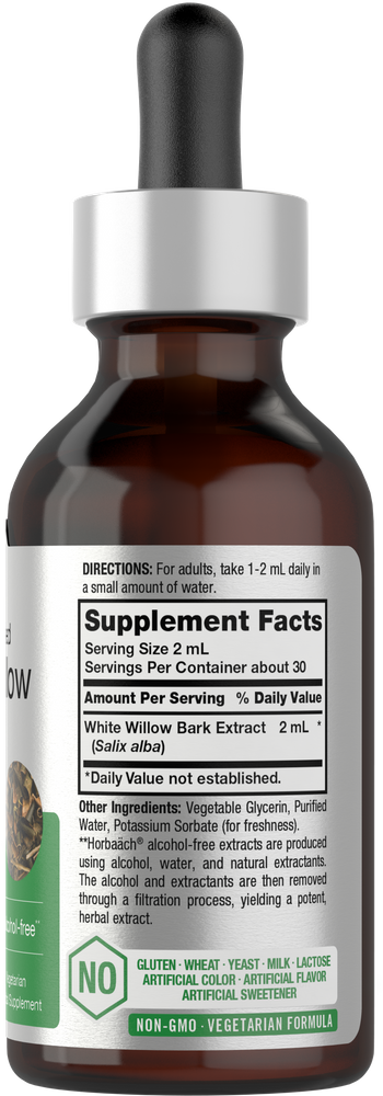 Supplement bottle with dropper cap on a white background