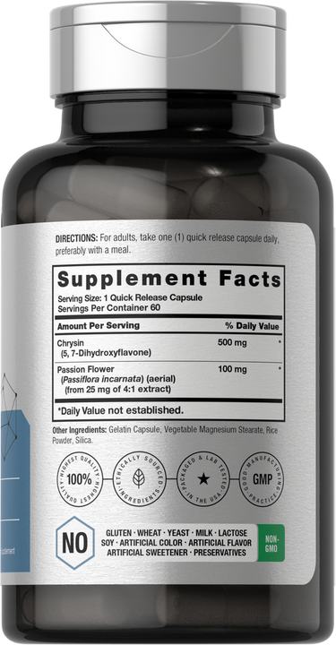 View 2 Chrysin 500 mg | 60 Cápsulas