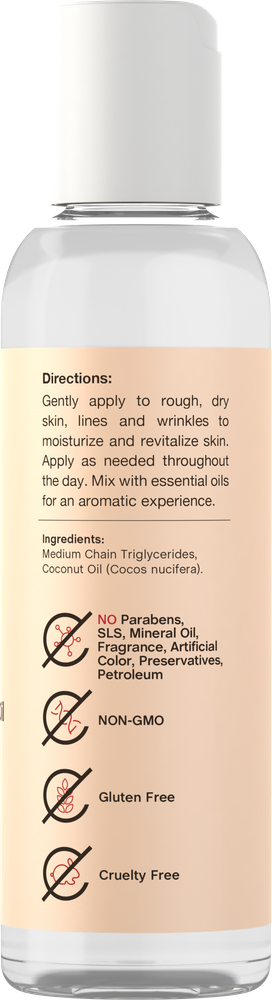 Skincare product with label showing directions and ingredients on a beige background