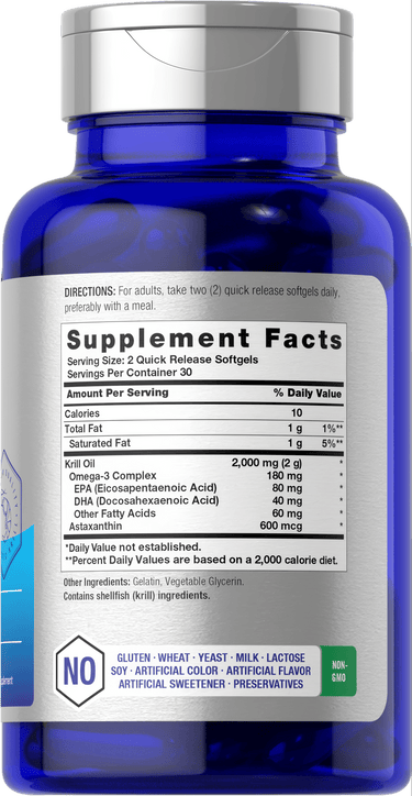 View 2 Aceite de Krill 2000mg por porción | 60 Cápsulas blandas