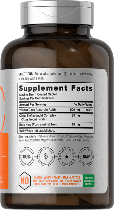 View 2 Vitamina C 500mg | 500 Cápsulas