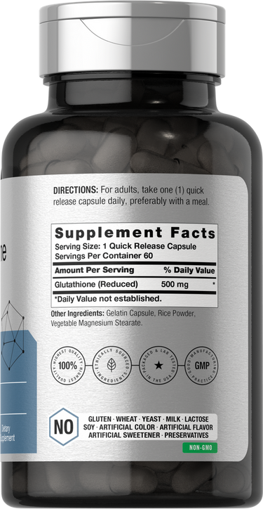 View 2 Supplement bottle with label showing directions and ingredients.