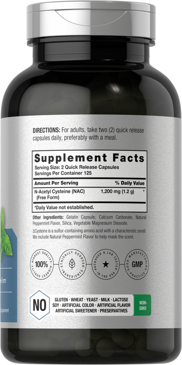 View 2 Supplement bottle with label showing nutritional information and branding.