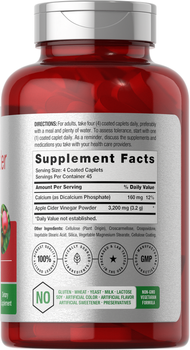 View 2 Supplement bottle with visible label and facts