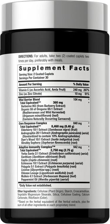 View 2 Immune Support Supplement | 60 Coated Caplets