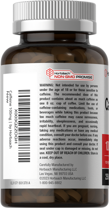 View 3 Koffeintabletten 100mg | 250 Tabletten