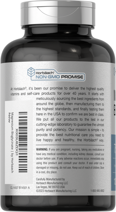 Magnesium Bisglycinat 750 mg | 120 Kapseln