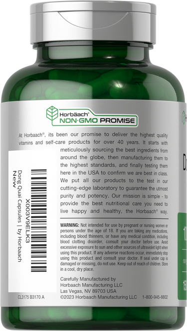 Dong Quai 1000mg | 150 Capsules