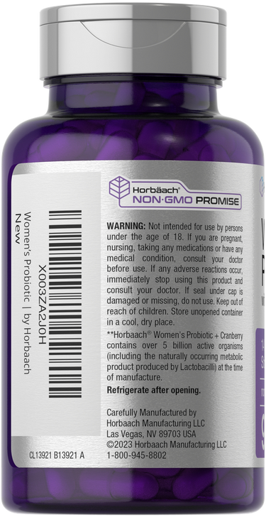 View 3 Probiotic for Women with Cranberry | 90 Capsules