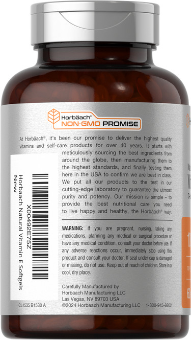 Vitamine E 1000UI | 60 Capsules molles