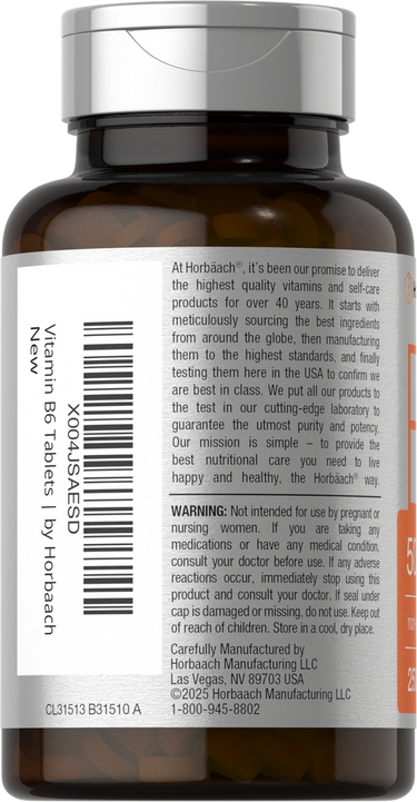 View 3 Vitamina B6 50mg | 250 Comprimidos