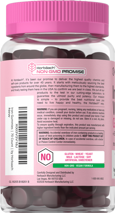 View 3 Supplement bottle with pink cap and label