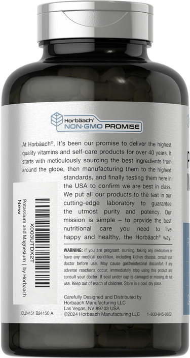 Potassium Magnesium | 240 Capsules