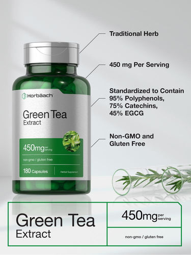 View 3 Green Tea Extract 450mg per serving | 180 Capsules
