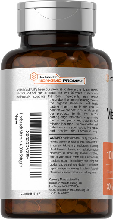 View 3 Horbaach supplement bottle with label on a white background