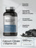 HortaBach Calcium Citrate + Vitamin D3 supplement bottle with text highlighting key features on a light gray background.
